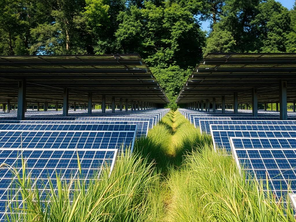 Before — Solar Array Vegetation Management, Northeast Region · Utility-Scale Solar Site
